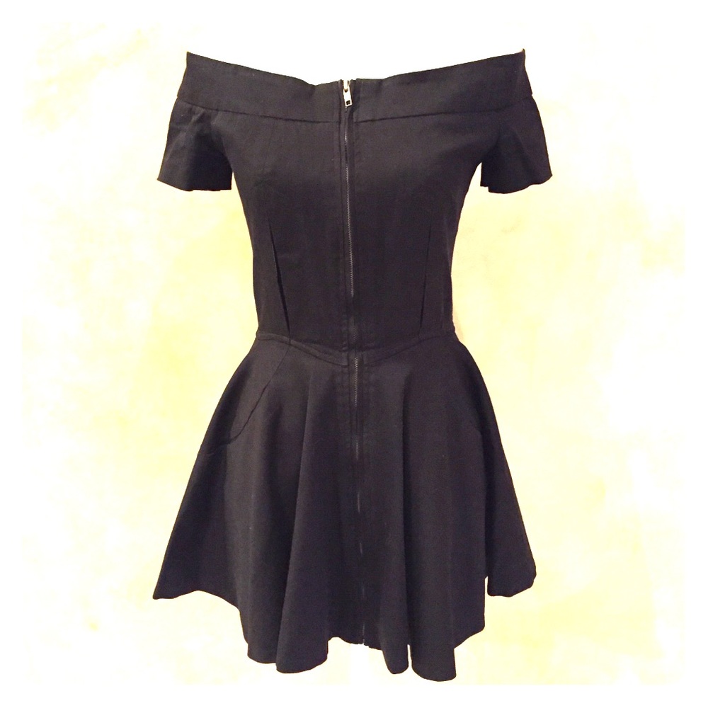 Contrarian Olivia Off the Shoulder Mini Dress